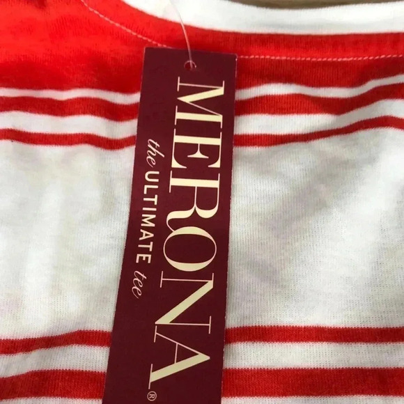 💥🆕Merona Striped Short Sleeve Top🆕 - Picture 3 of 6
